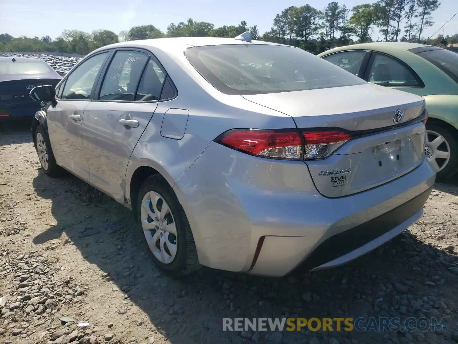 3 Photograph of a damaged car JTDEPRAE6LJ083397 TOYOTA COROLLA 2020