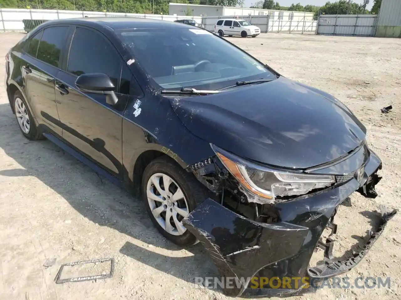 1 Photograph of a damaged car JTDEPRAE6LJ083576 TOYOTA COROLLA 2020