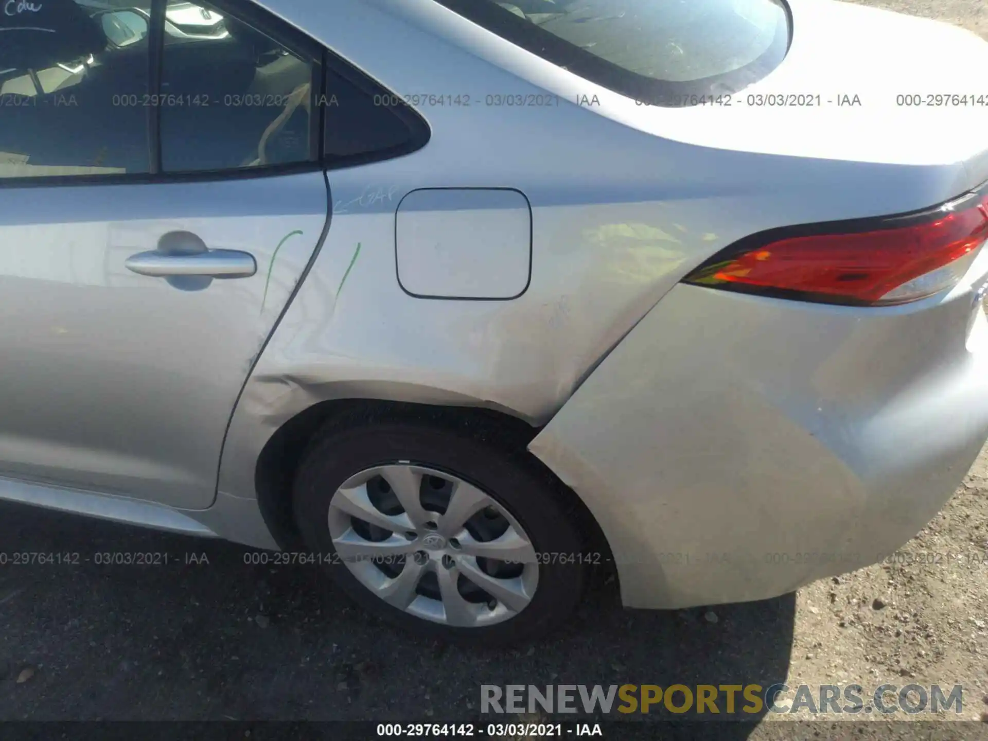 6 Photograph of a damaged car JTDEPRAE6LJ084291 TOYOTA COROLLA 2020