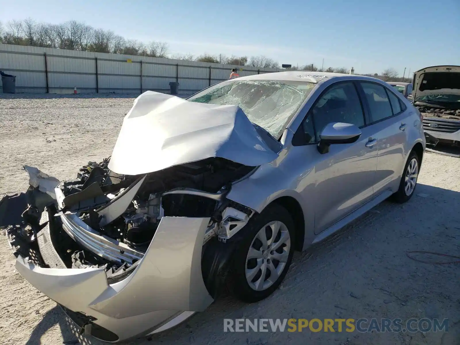 2 Photograph of a damaged car JTDEPRAE6LJ084890 TOYOTA COROLLA 2020