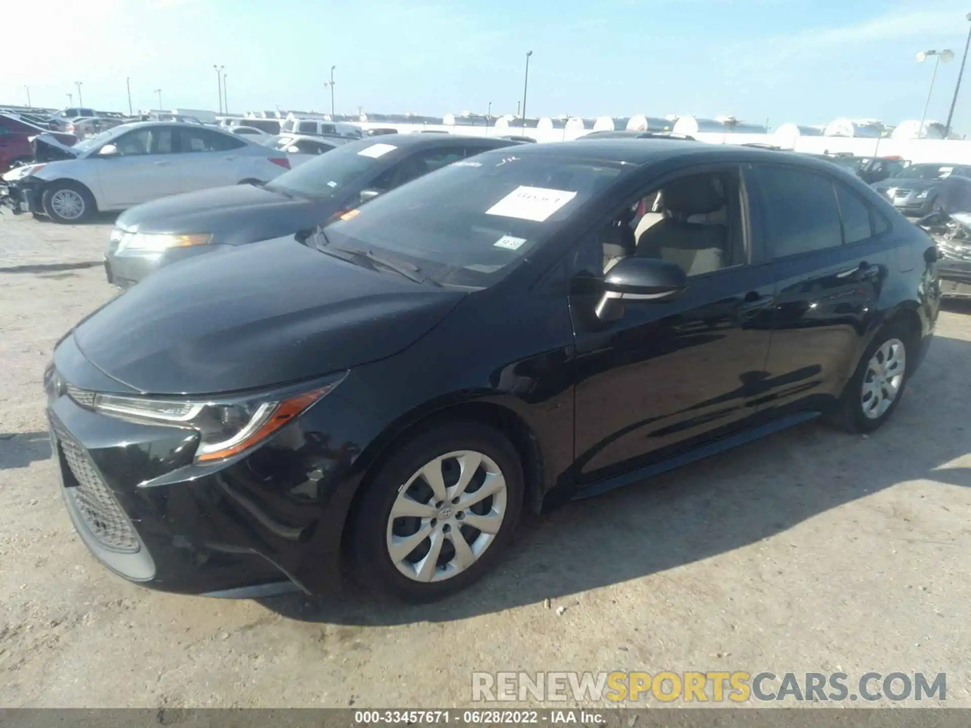 2 Photograph of a damaged car JTDEPRAE6LJ085103 TOYOTA COROLLA 2020