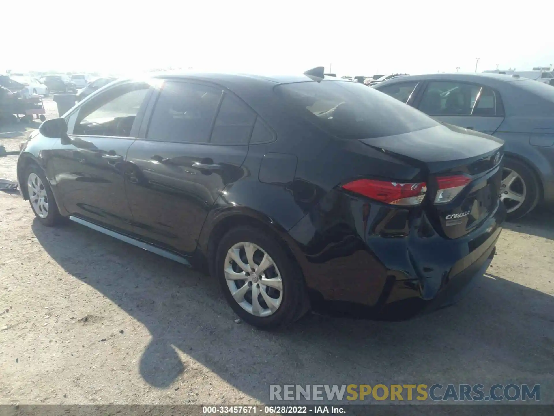 3 Photograph of a damaged car JTDEPRAE6LJ085103 TOYOTA COROLLA 2020