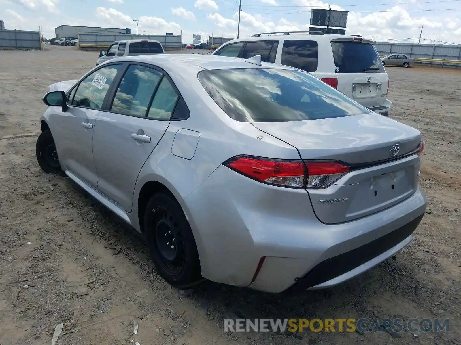 3 Photograph of a damaged car JTDEPRAE6LJ085246 TOYOTA COROLLA 2020