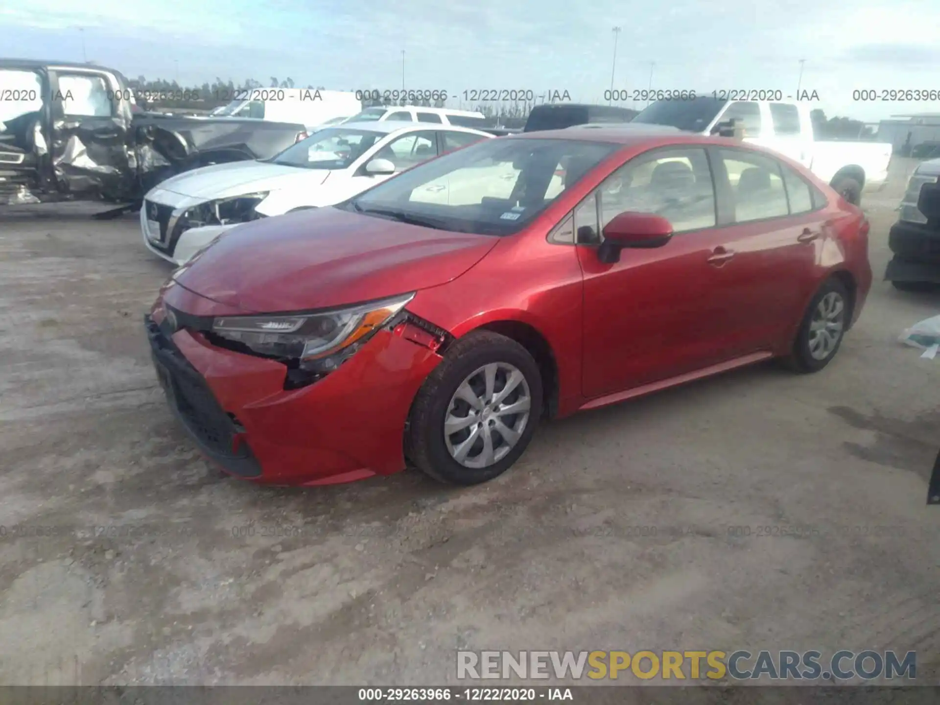 2 Photograph of a damaged car JTDEPRAE6LJ085568 TOYOTA COROLLA 2020