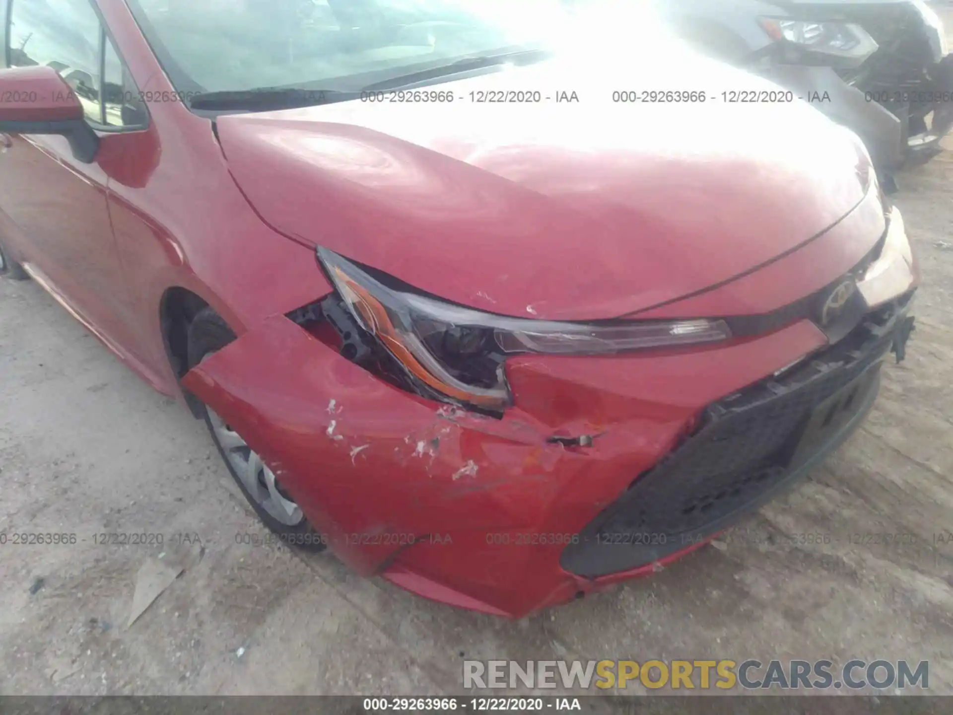 6 Photograph of a damaged car JTDEPRAE6LJ085568 TOYOTA COROLLA 2020