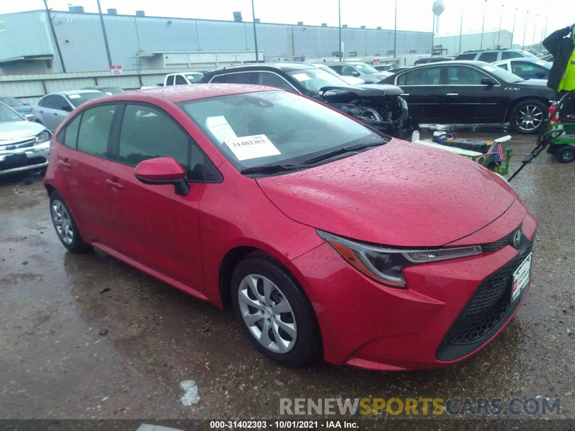 1 Photograph of a damaged car JTDEPRAE6LJ086820 TOYOTA COROLLA 2020