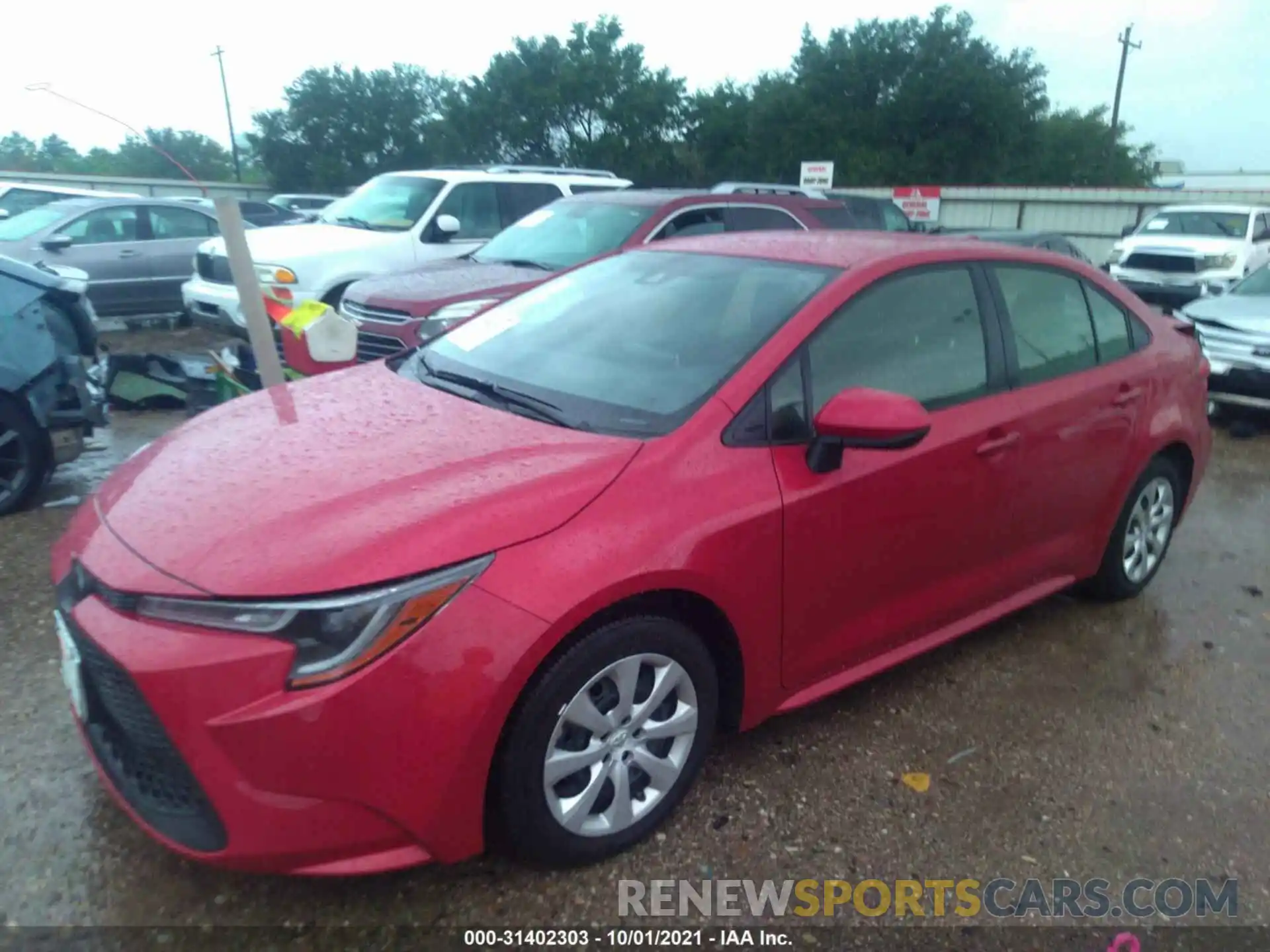 2 Photograph of a damaged car JTDEPRAE6LJ086820 TOYOTA COROLLA 2020