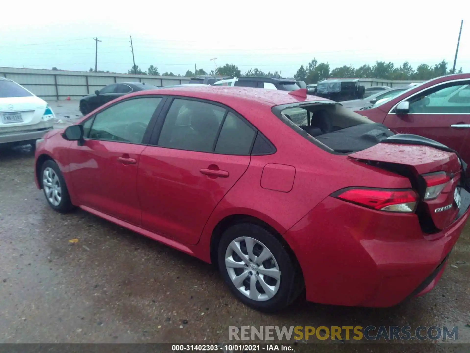 3 Photograph of a damaged car JTDEPRAE6LJ086820 TOYOTA COROLLA 2020