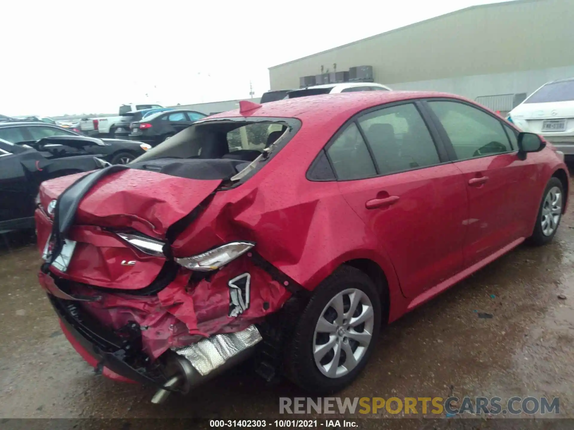 4 Photograph of a damaged car JTDEPRAE6LJ086820 TOYOTA COROLLA 2020