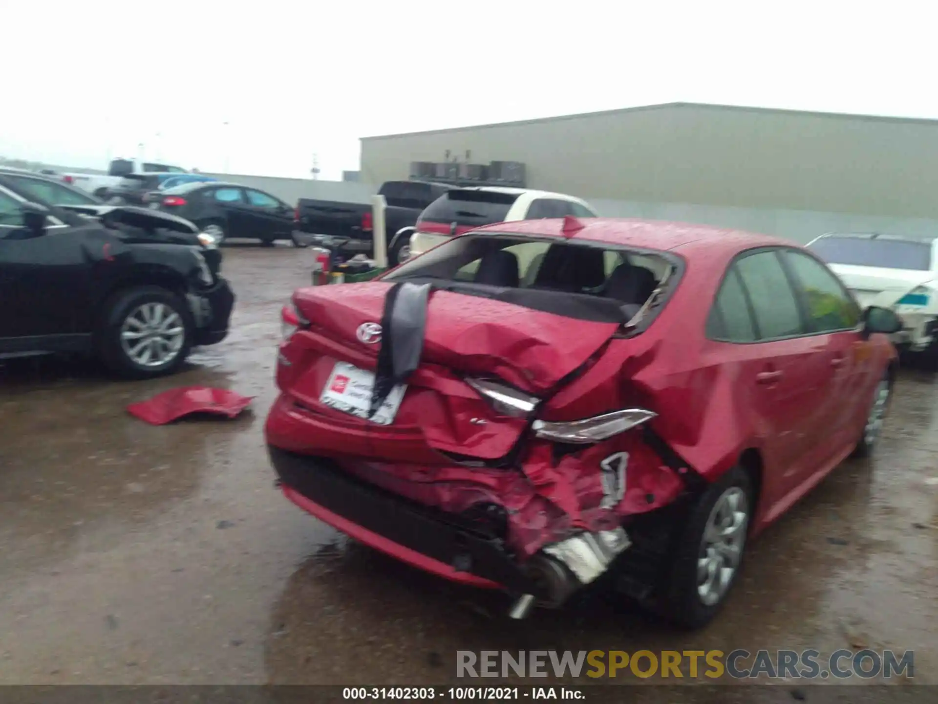 6 Photograph of a damaged car JTDEPRAE6LJ086820 TOYOTA COROLLA 2020