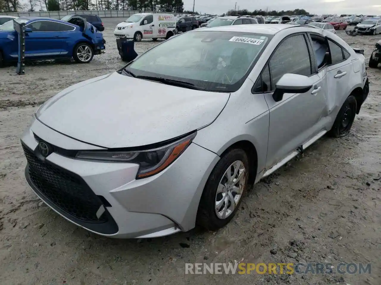 2 Photograph of a damaged car JTDEPRAE6LJ087000 TOYOTA COROLLA 2020