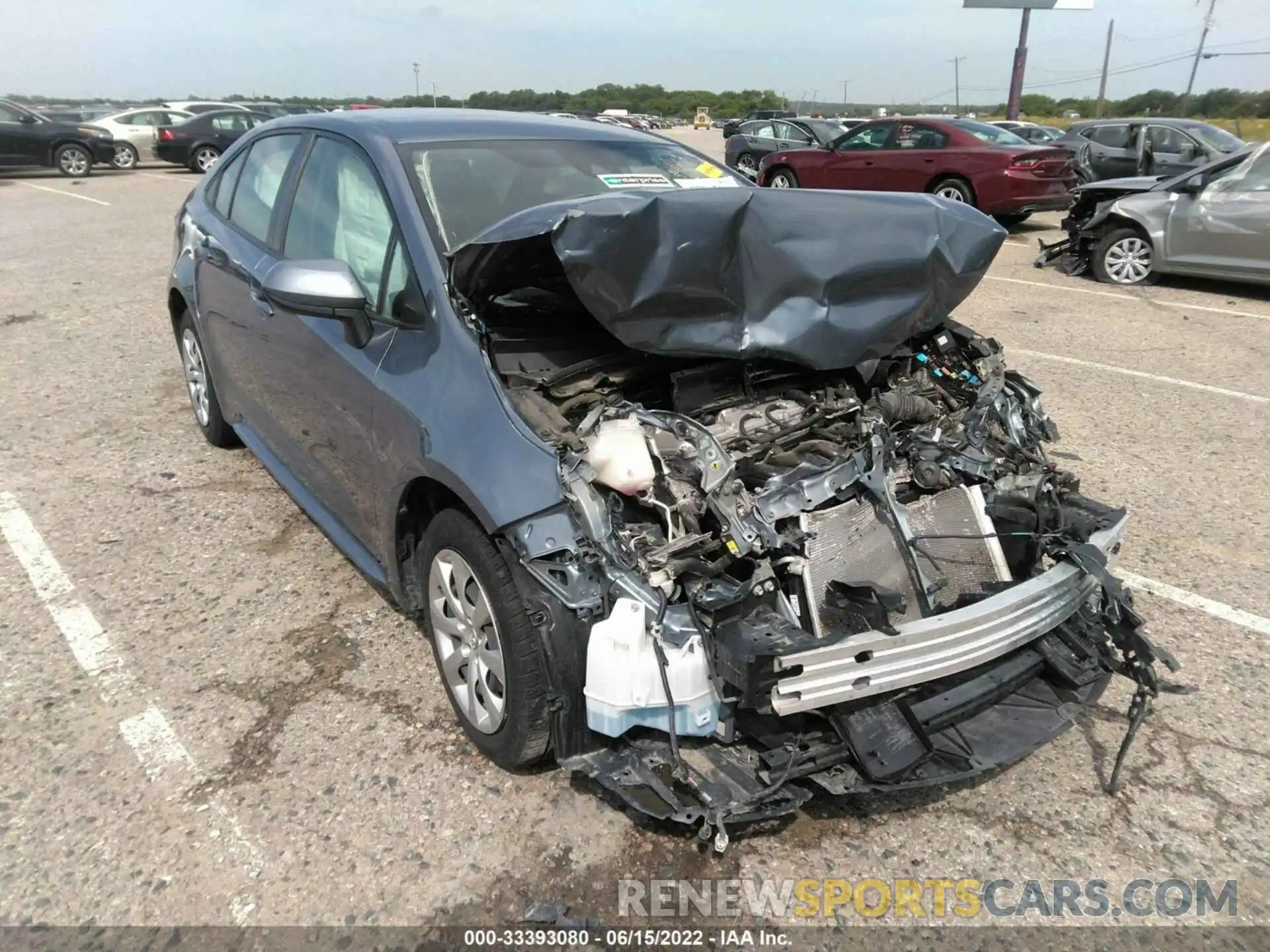 1 Photograph of a damaged car JTDEPRAE6LJ087966 TOYOTA COROLLA 2020