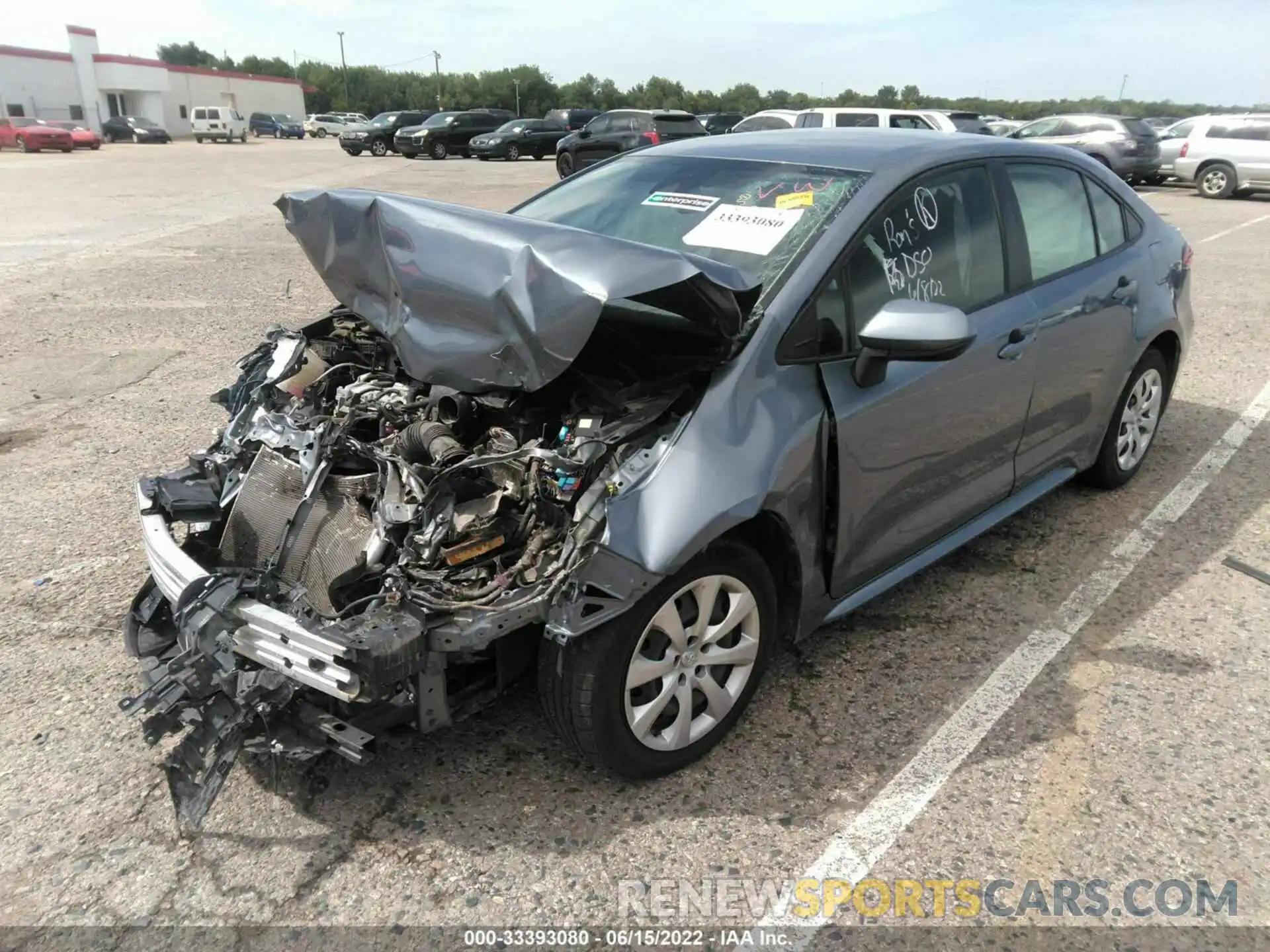 2 Photograph of a damaged car JTDEPRAE6LJ087966 TOYOTA COROLLA 2020