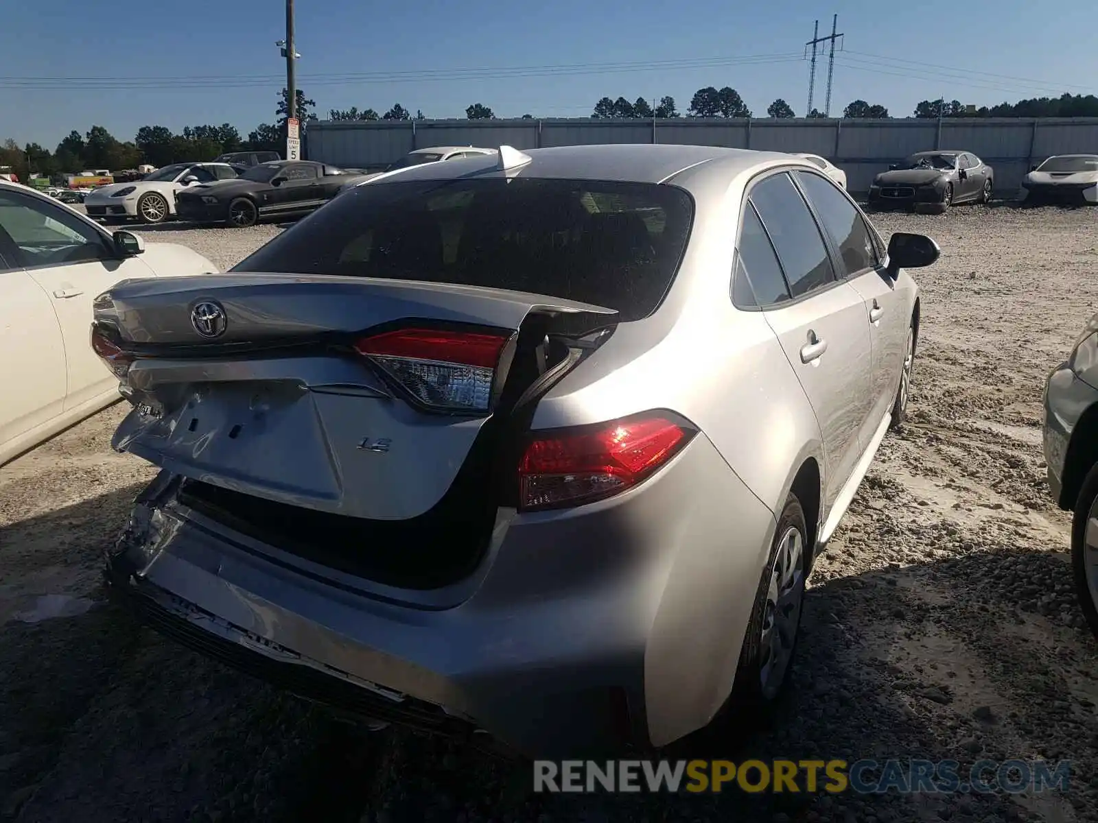 4 Photograph of a damaged car JTDEPRAE6LJ088485 TOYOTA COROLLA 2020