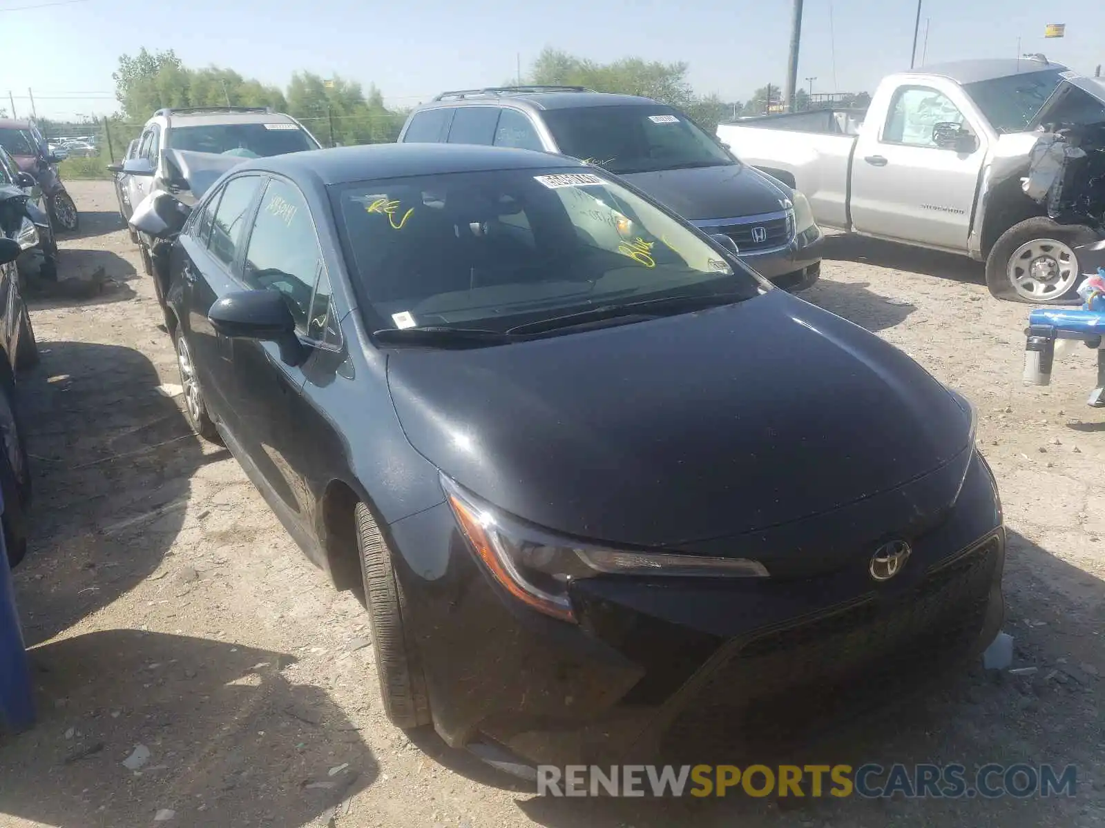 1 Photograph of a damaged car JTDEPRAE6LJ088910 TOYOTA COROLLA 2020