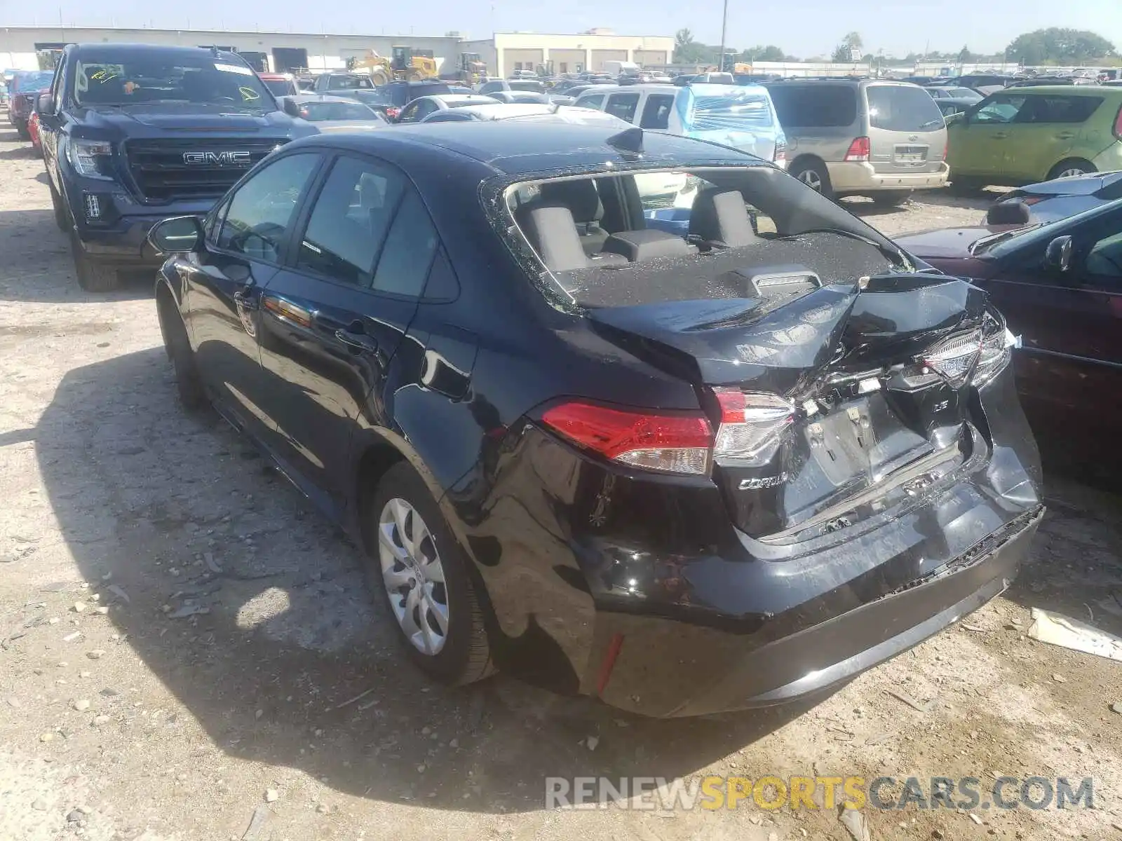 3 Photograph of a damaged car JTDEPRAE6LJ088910 TOYOTA COROLLA 2020