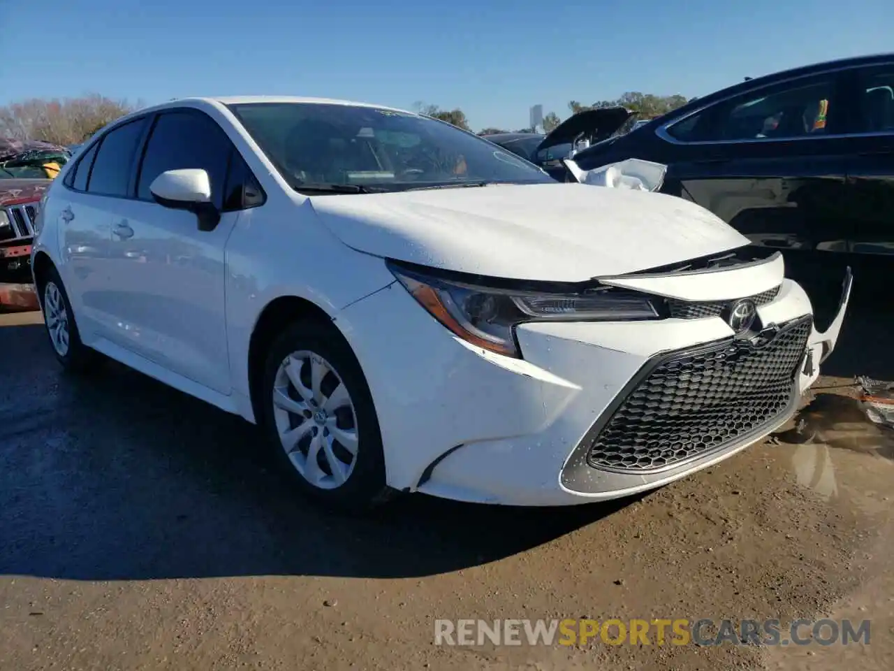 1 Photograph of a damaged car JTDEPRAE6LJ088924 TOYOTA COROLLA 2020