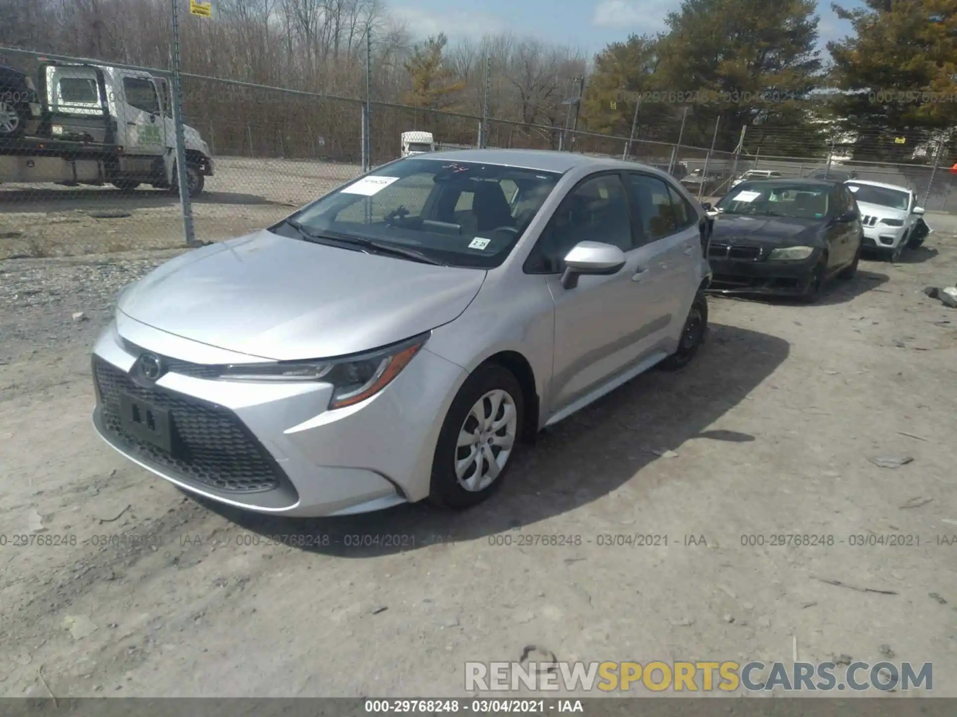 2 Photograph of a damaged car JTDEPRAE6LJ089166 TOYOTA COROLLA 2020