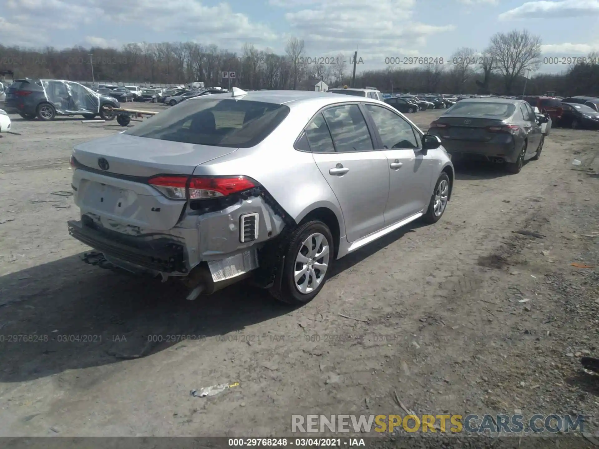 4 Photograph of a damaged car JTDEPRAE6LJ089166 TOYOTA COROLLA 2020