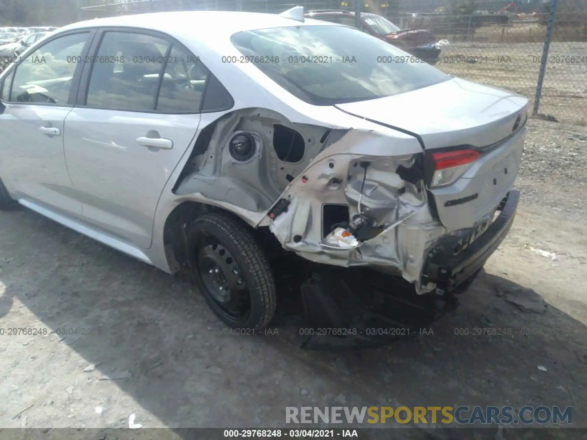 6 Photograph of a damaged car JTDEPRAE6LJ089166 TOYOTA COROLLA 2020