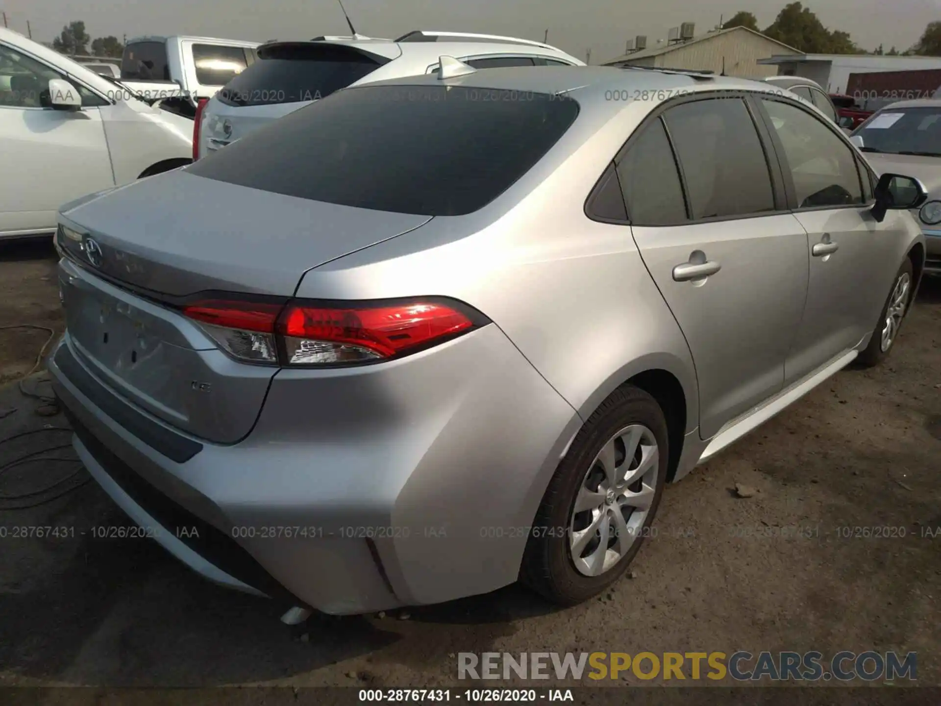 4 Photograph of a damaged car JTDEPRAE6LJ089751 TOYOTA COROLLA 2020