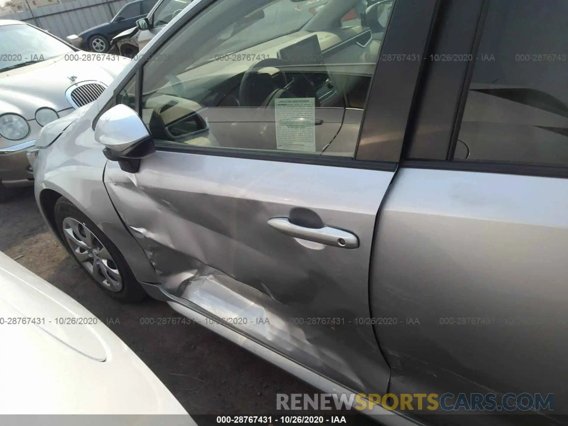 6 Photograph of a damaged car JTDEPRAE6LJ089751 TOYOTA COROLLA 2020
