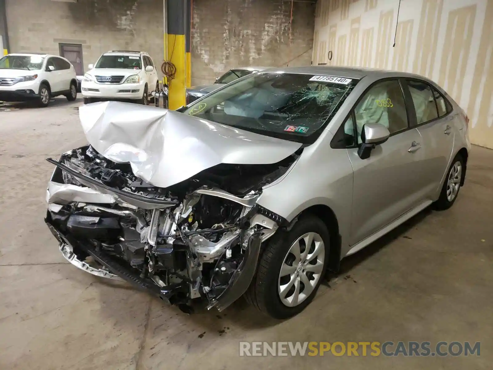 2 Photograph of a damaged car JTDEPRAE6LJ089877 TOYOTA COROLLA 2020