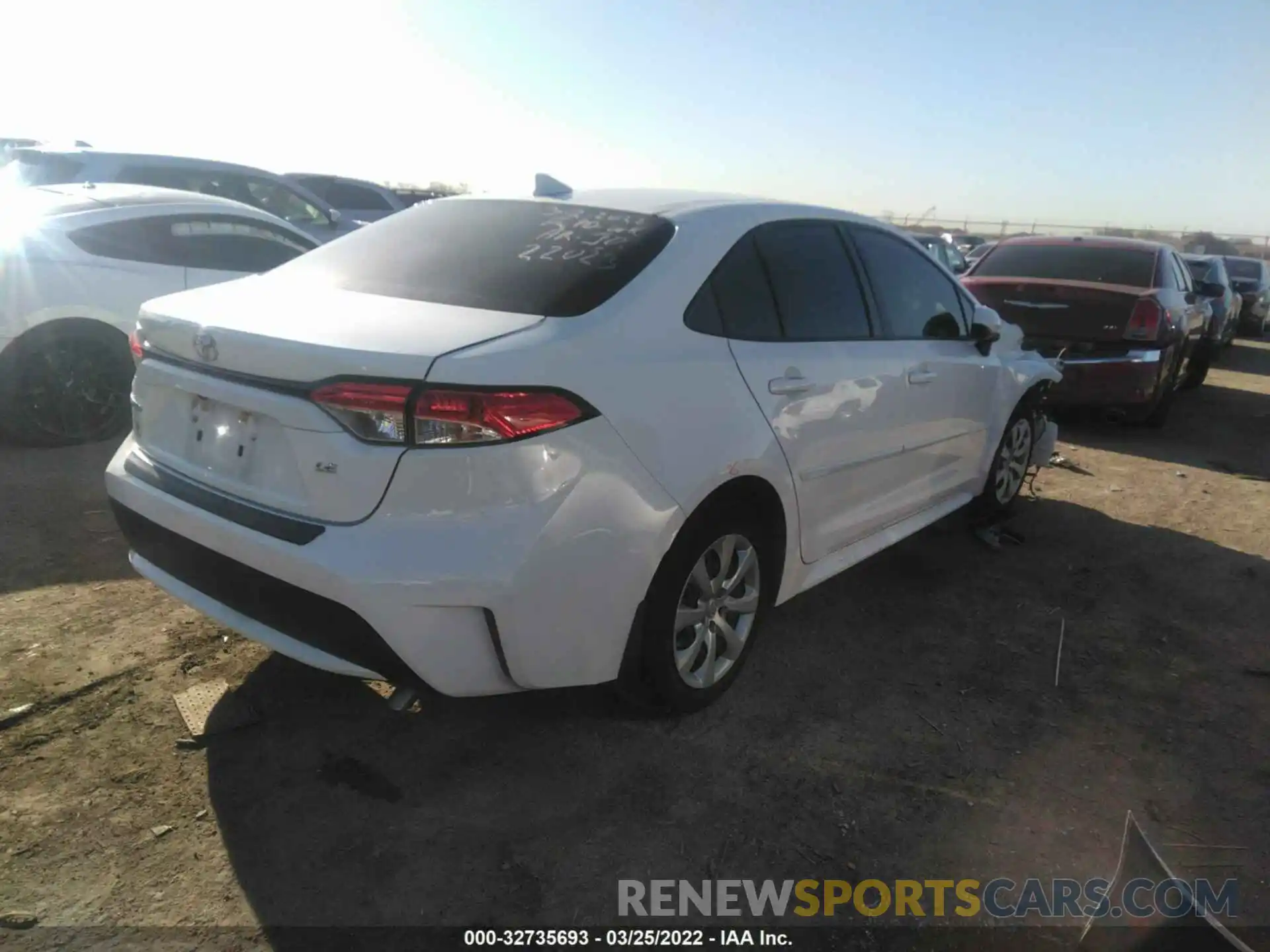 4 Photograph of a damaged car JTDEPRAE6LJ090141 TOYOTA COROLLA 2020