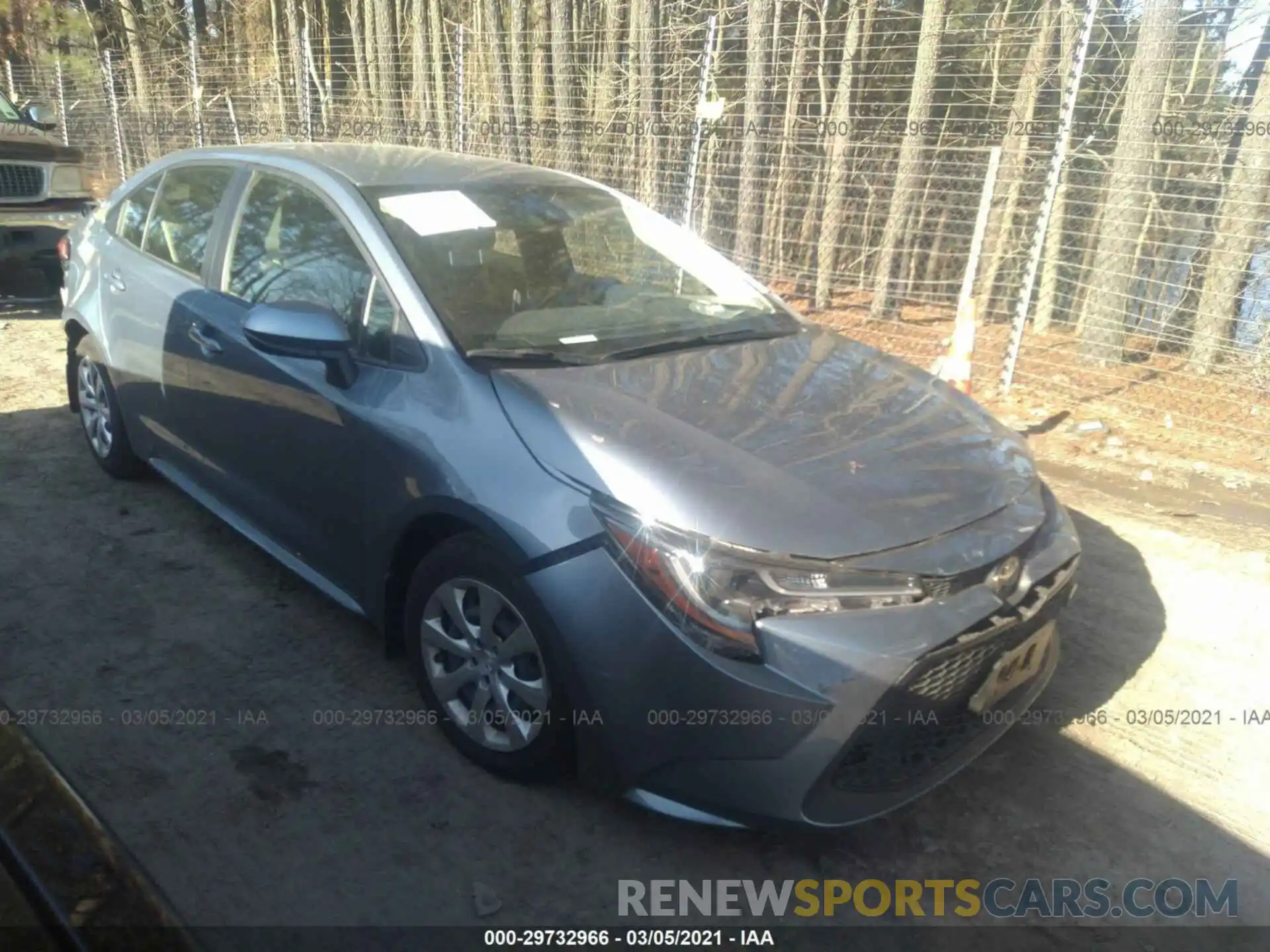 1 Photograph of a damaged car JTDEPRAE6LJ090513 TOYOTA COROLLA 2020