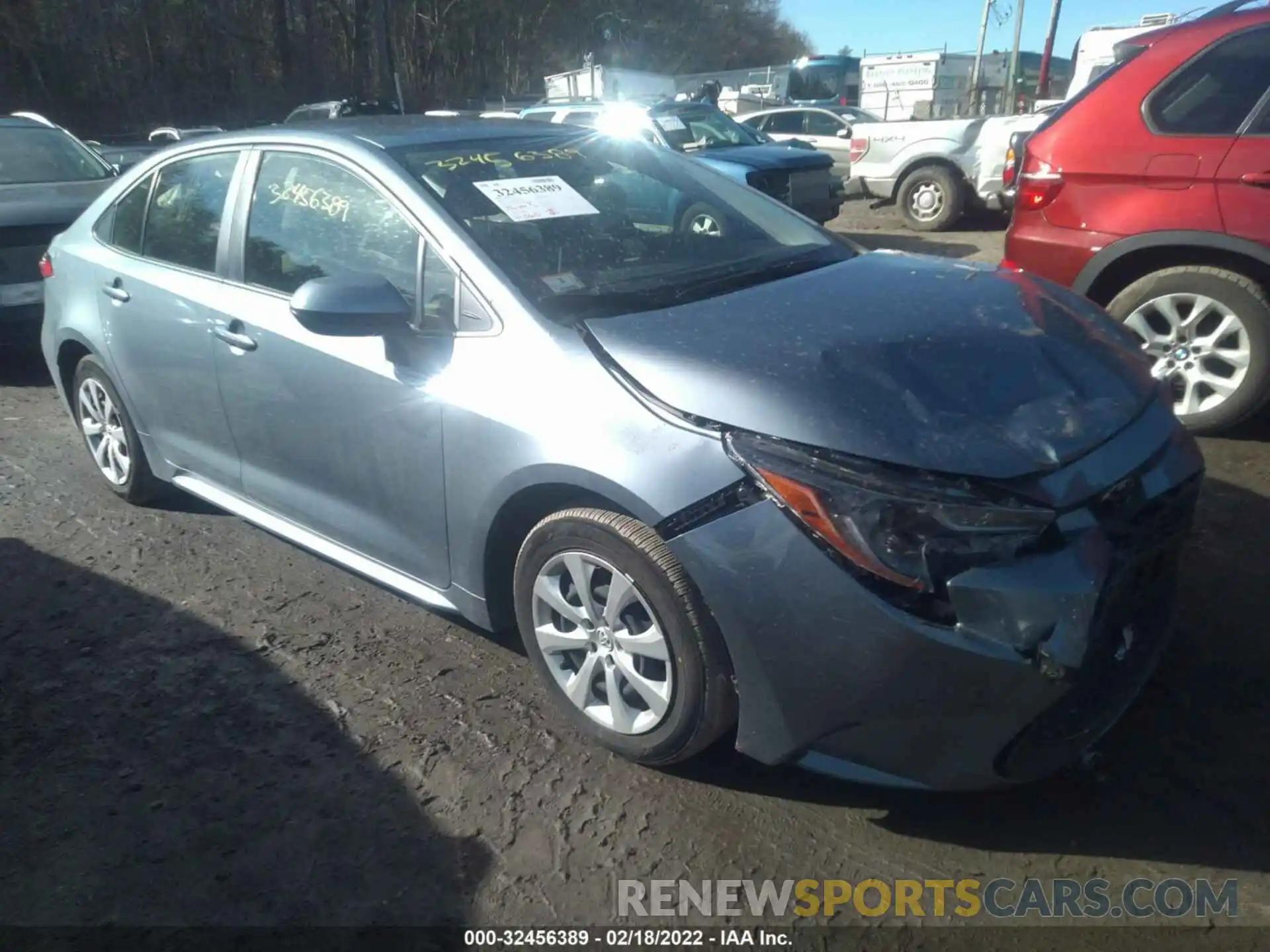 1 Photograph of a damaged car JTDEPRAE6LJ090639 TOYOTA COROLLA 2020