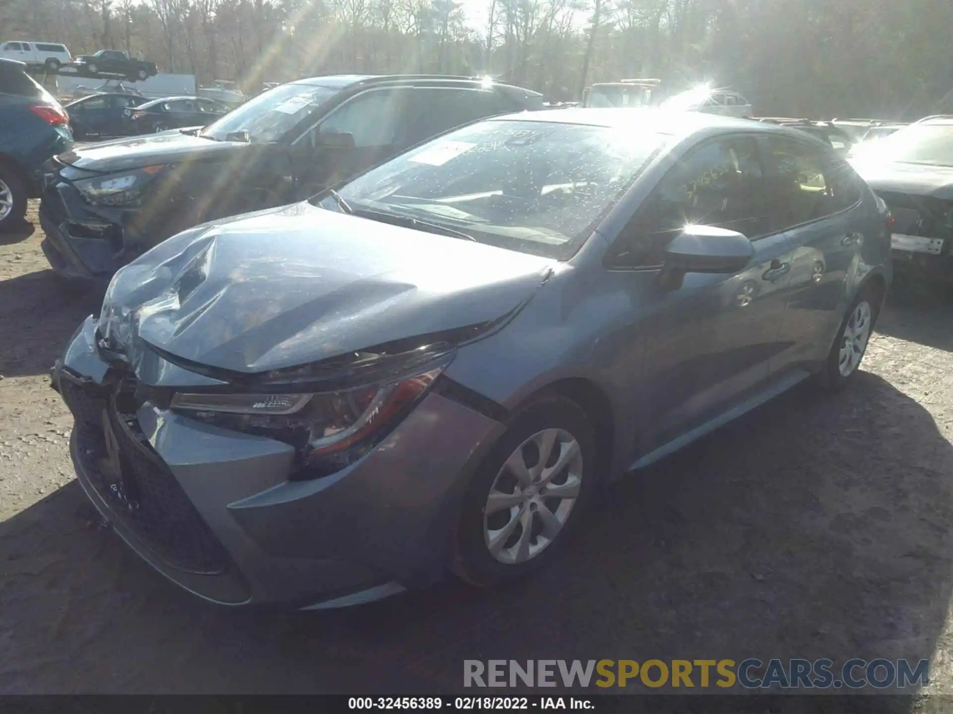 2 Photograph of a damaged car JTDEPRAE6LJ090639 TOYOTA COROLLA 2020