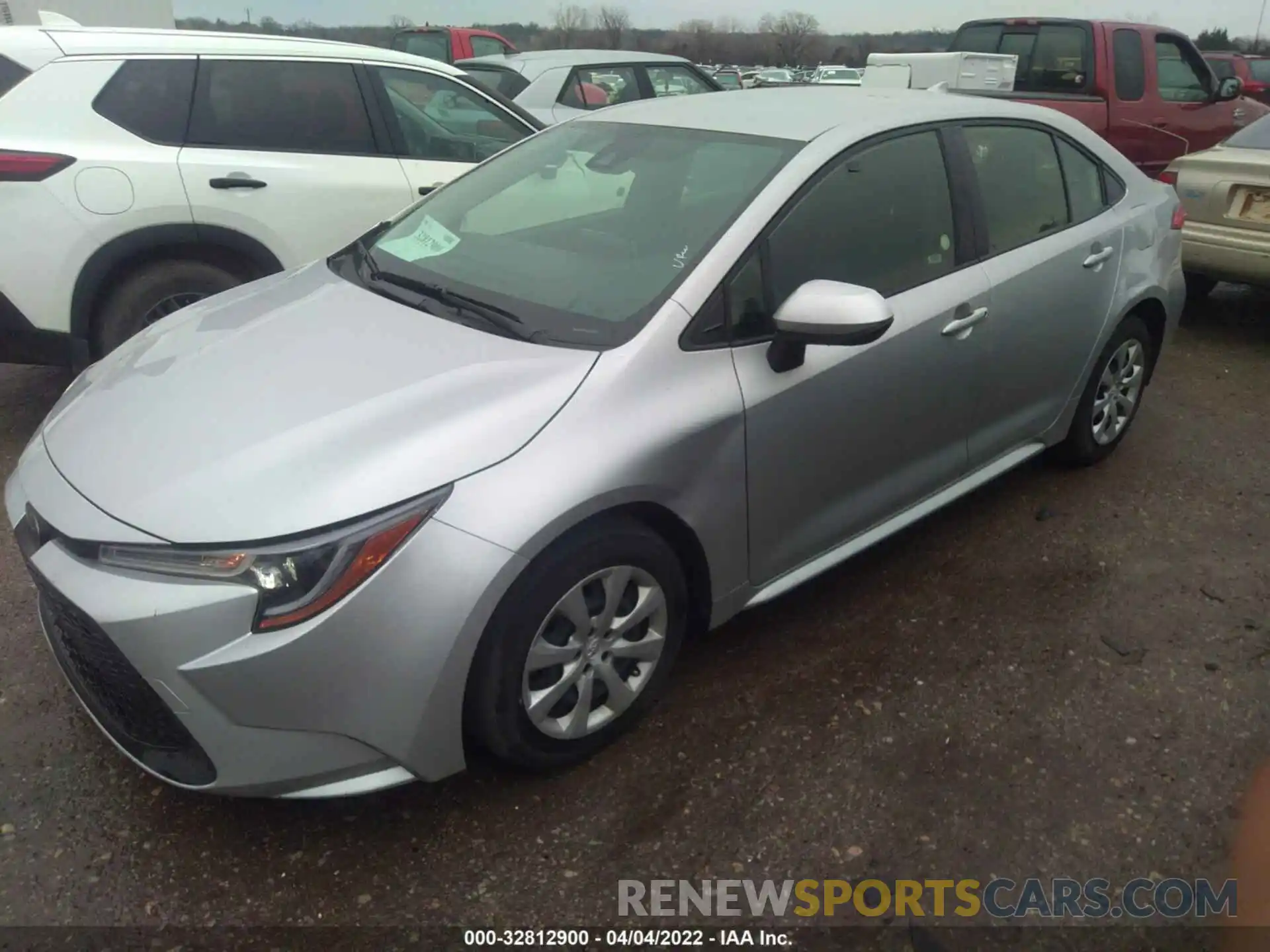 2 Photograph of a damaged car JTDEPRAE6LJ091239 TOYOTA COROLLA 2020