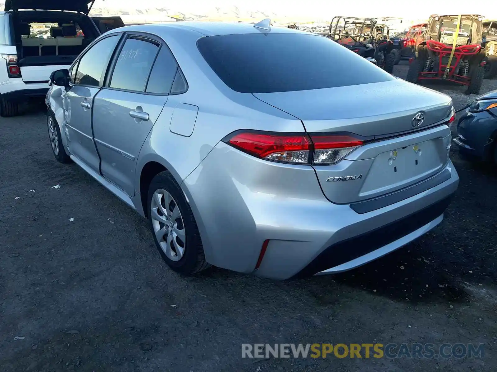 3 Photograph of a damaged car JTDEPRAE6LJ091449 TOYOTA COROLLA 2020