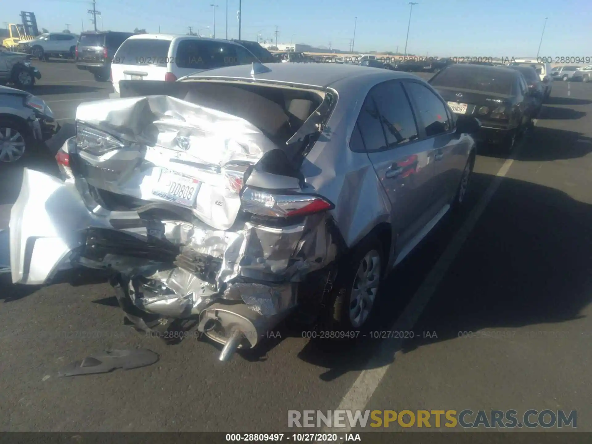 4 Photograph of a damaged car JTDEPRAE6LJ091550 TOYOTA COROLLA 2020