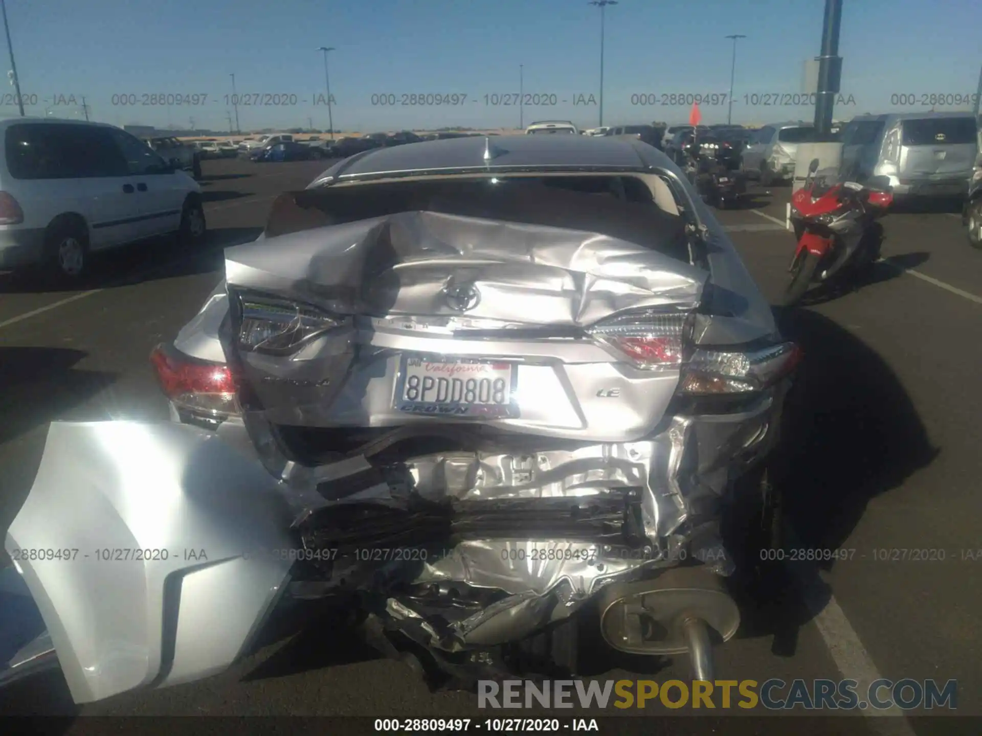 6 Photograph of a damaged car JTDEPRAE6LJ091550 TOYOTA COROLLA 2020