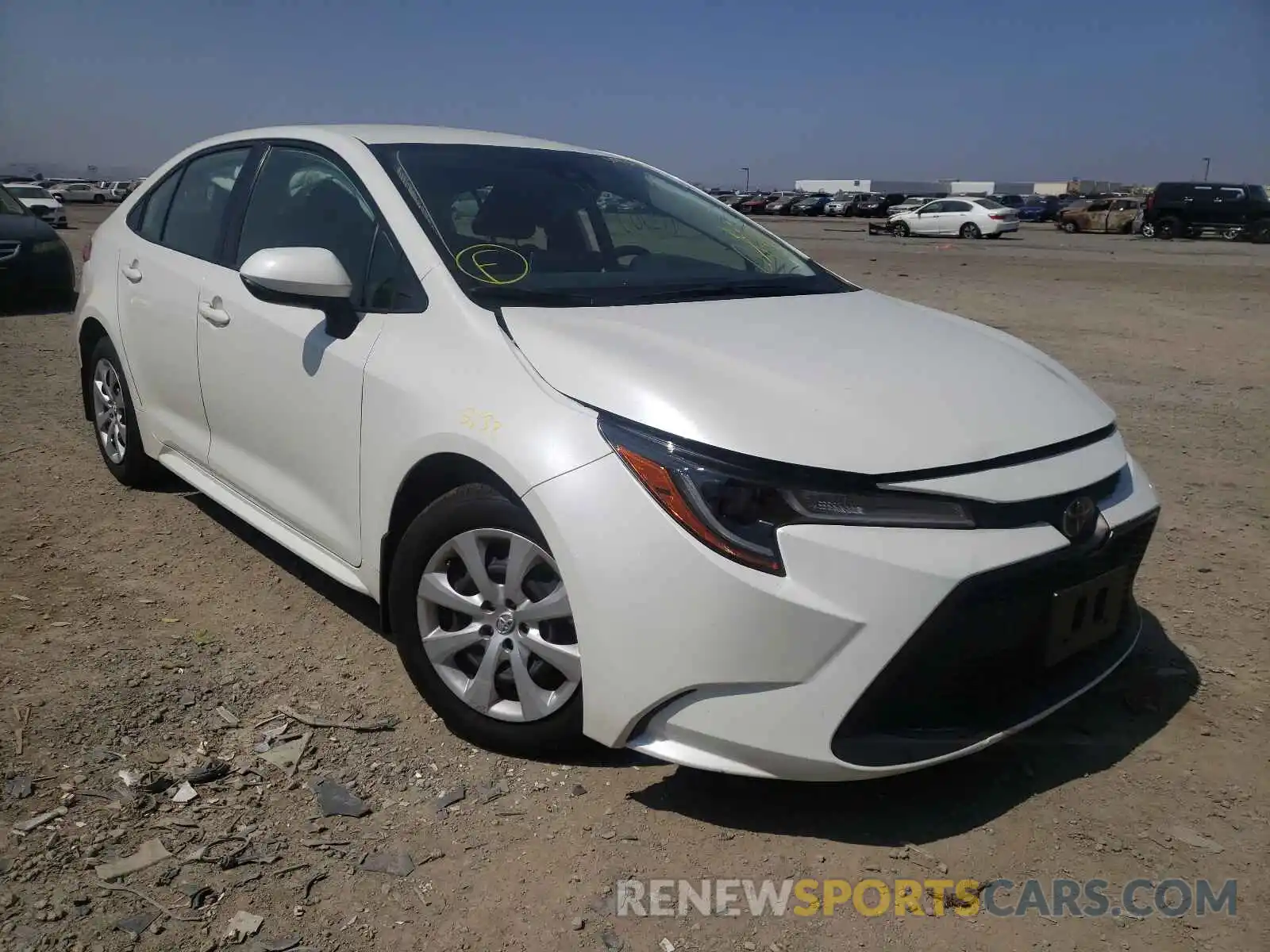 1 Photograph of a damaged car JTDEPRAE6LJ091631 TOYOTA COROLLA 2020