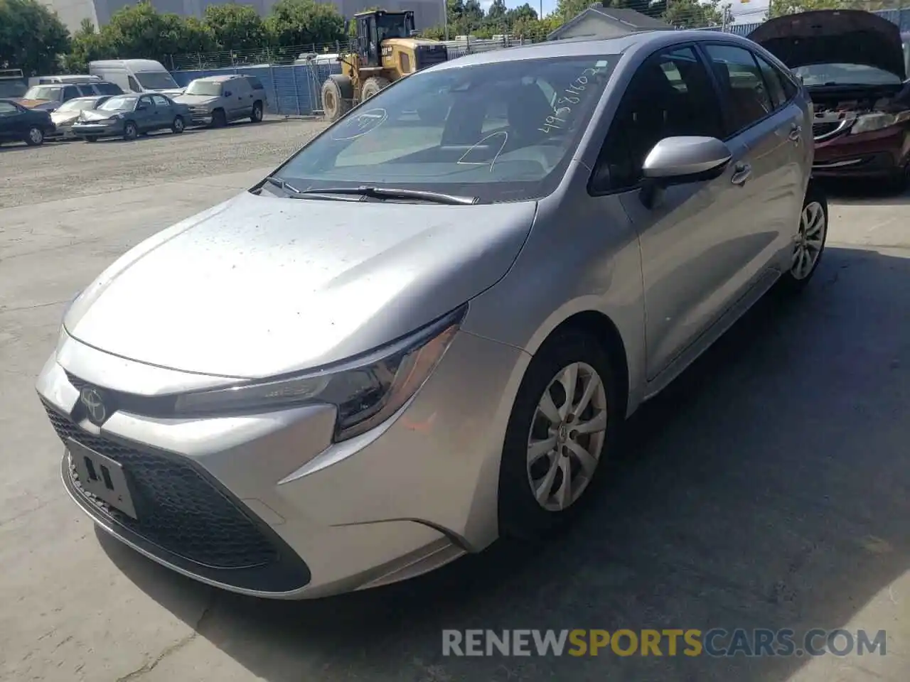 2 Photograph of a damaged car JTDEPRAE6LJ091855 TOYOTA COROLLA 2020