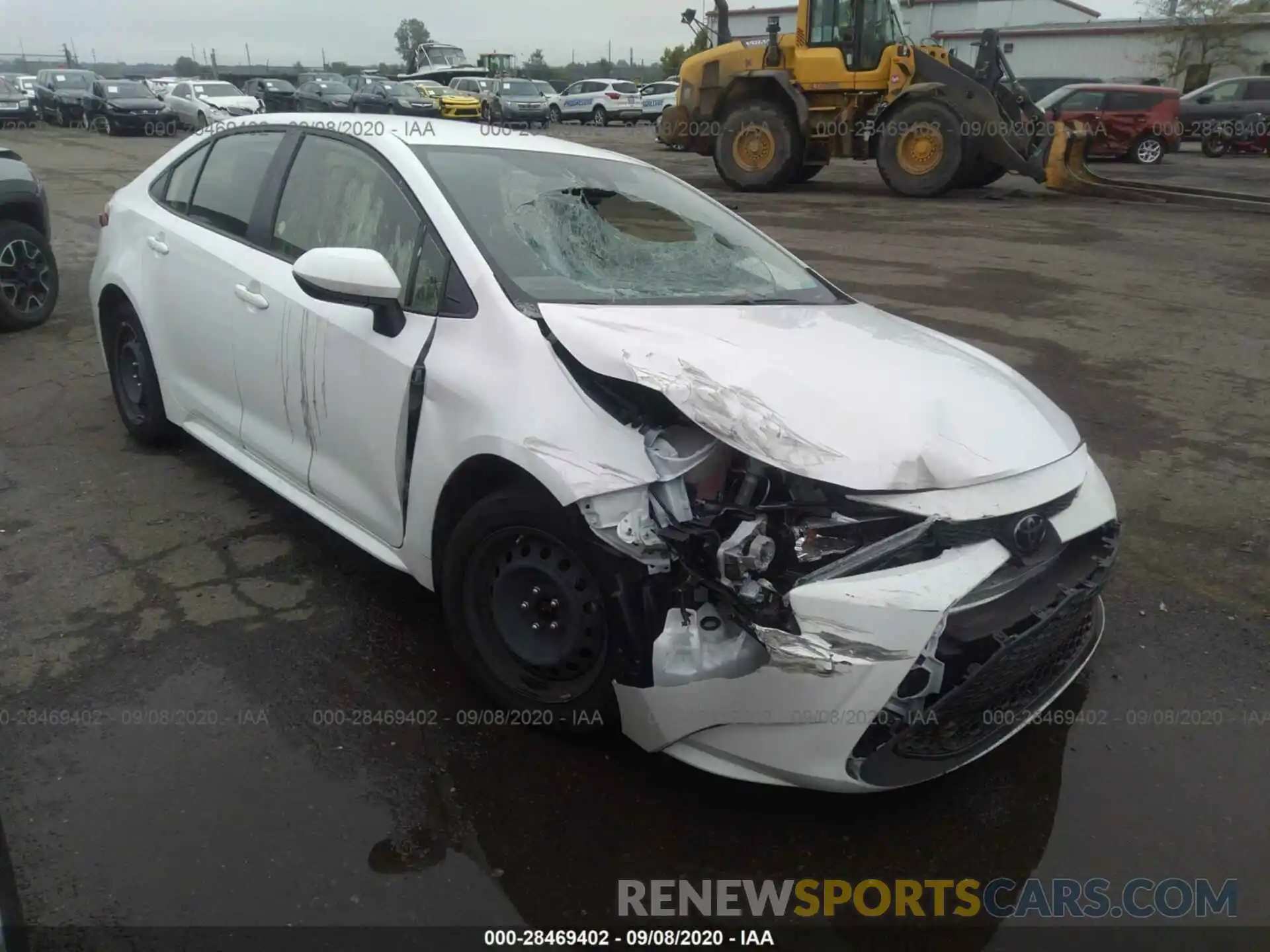 1 Photograph of a damaged car JTDEPRAE6LJ093167 TOYOTA COROLLA 2020