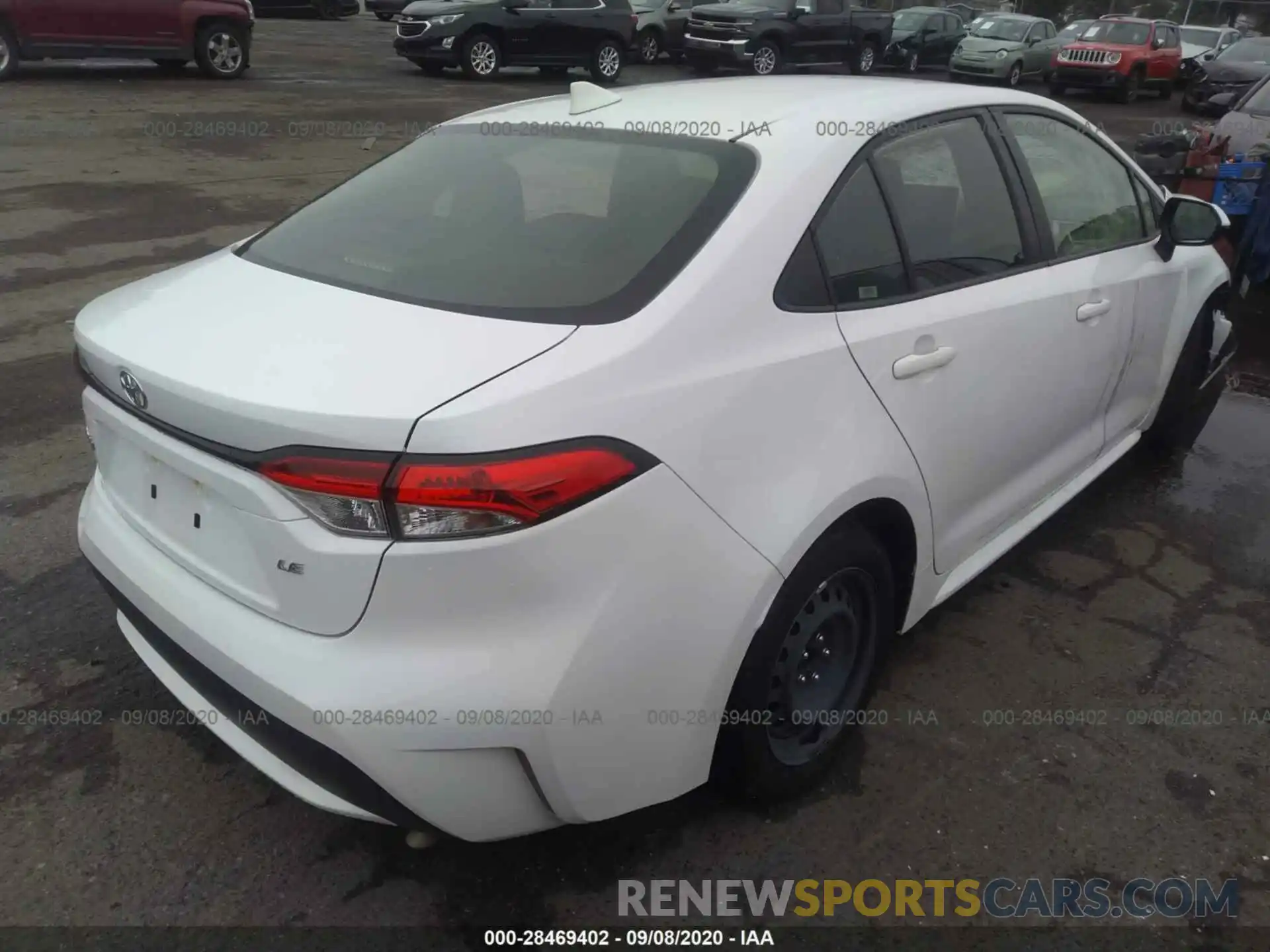 4 Photograph of a damaged car JTDEPRAE6LJ093167 TOYOTA COROLLA 2020