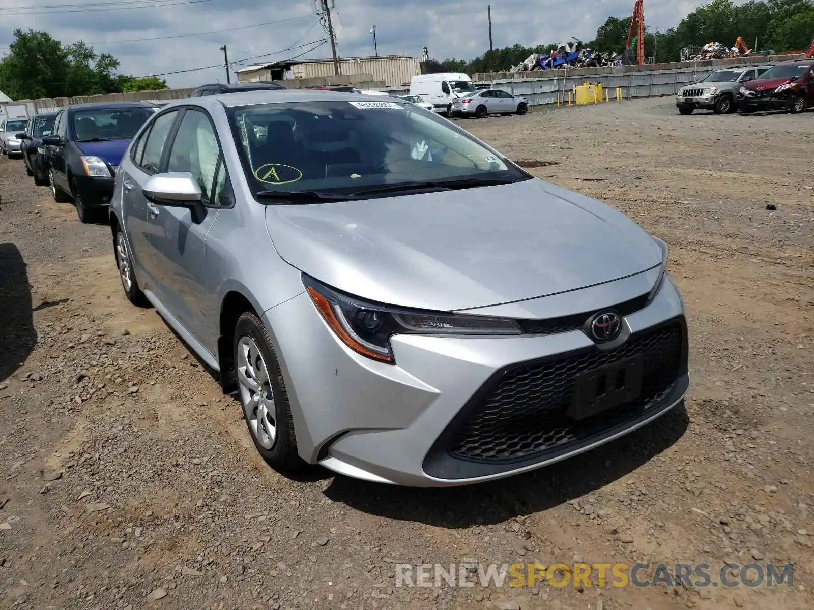 1 Photograph of a damaged car JTDEPRAE6LJ093394 TOYOTA COROLLA 2020