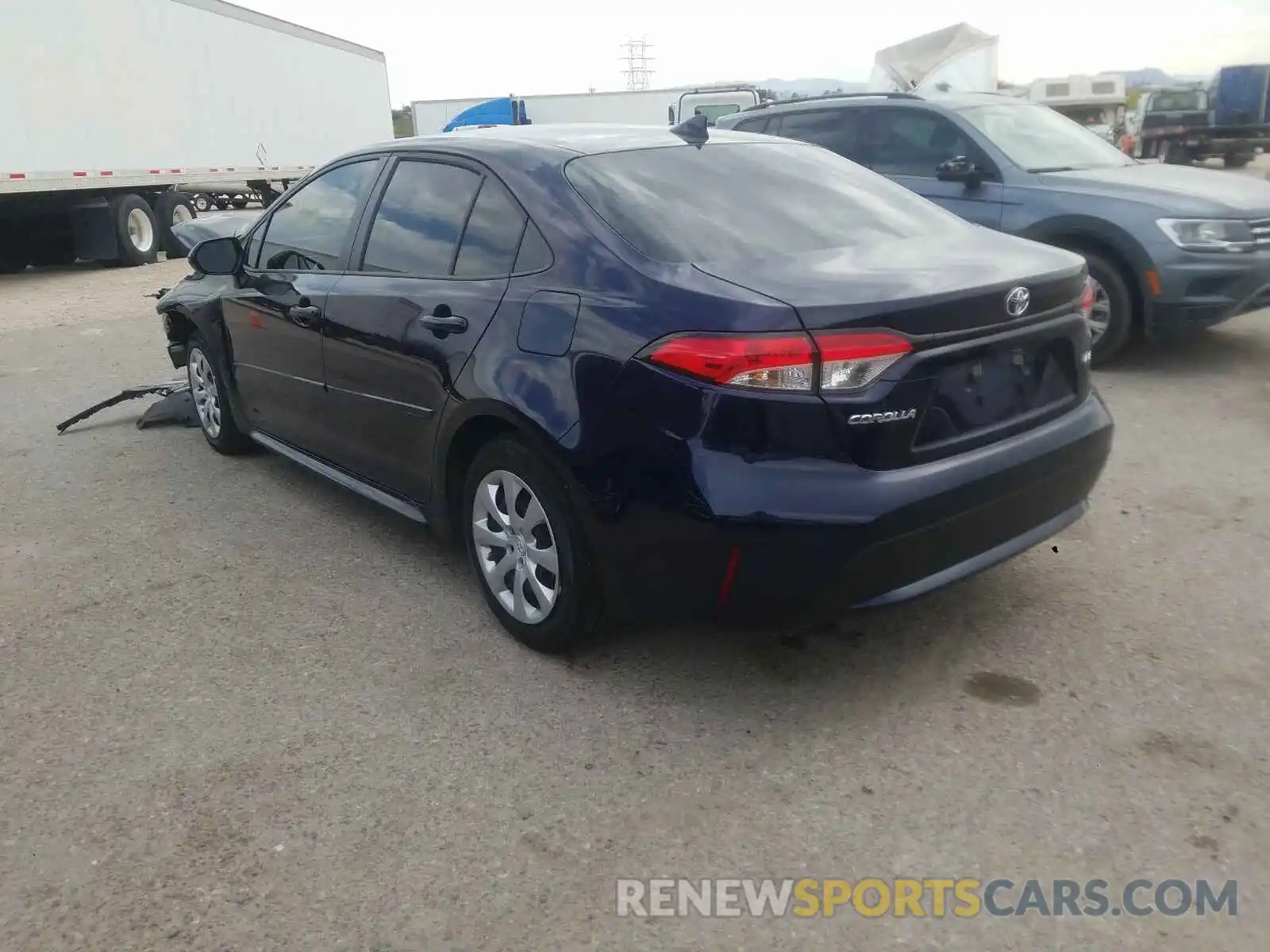 3 Photograph of a damaged car JTDEPRAE6LJ093699 TOYOTA COROLLA 2020