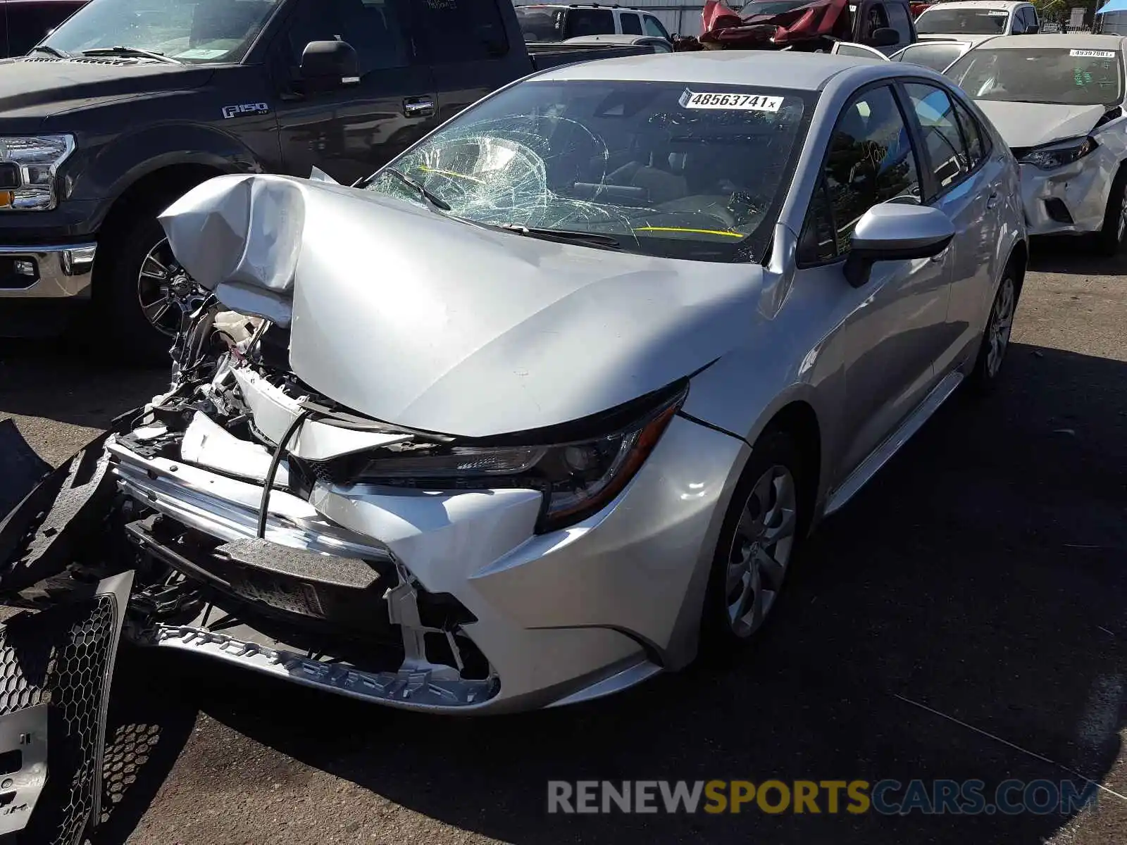 2 Photograph of a damaged car JTDEPRAE6LJ093895 TOYOTA COROLLA 2020