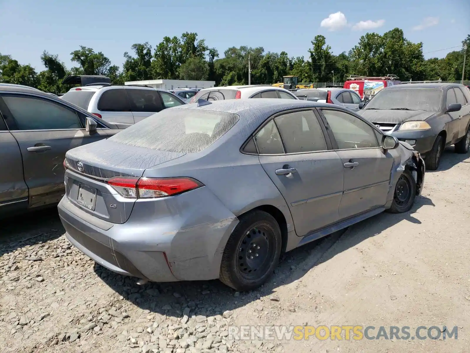 4 Photograph of a damaged car JTDEPRAE6LJ094108 TOYOTA COROLLA 2020