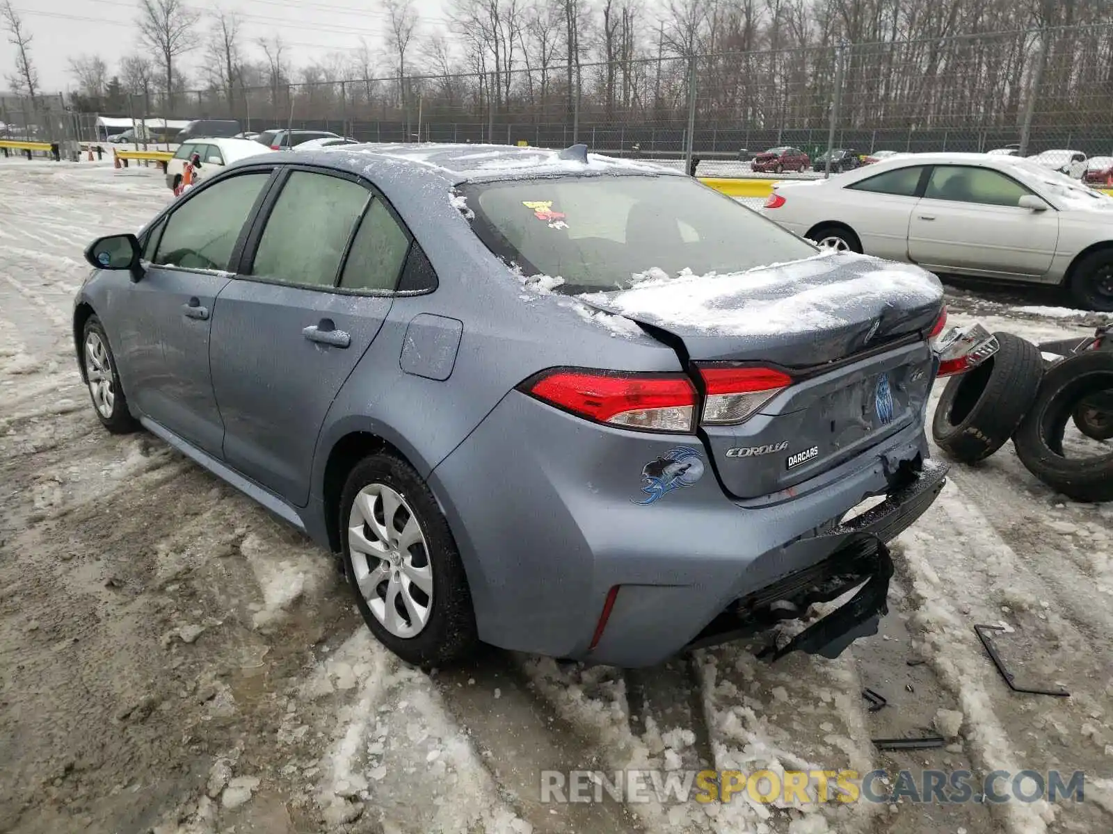 3 Photograph of a damaged car JTDEPRAE6LJ094478 TOYOTA COROLLA 2020