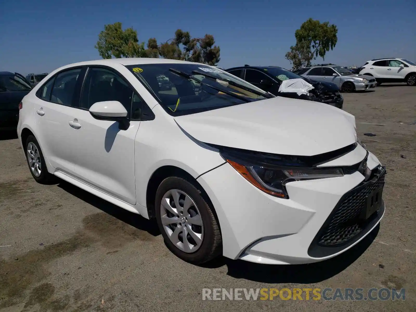 1 Photograph of a damaged car JTDEPRAE6LJ094609 TOYOTA COROLLA 2020