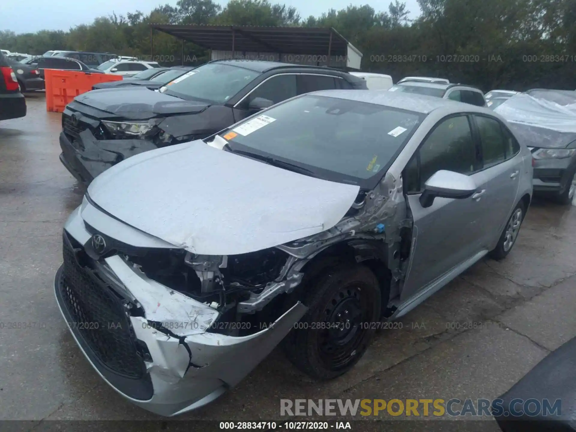 2 Photograph of a damaged car JTDEPRAE6LJ094741 TOYOTA COROLLA 2020