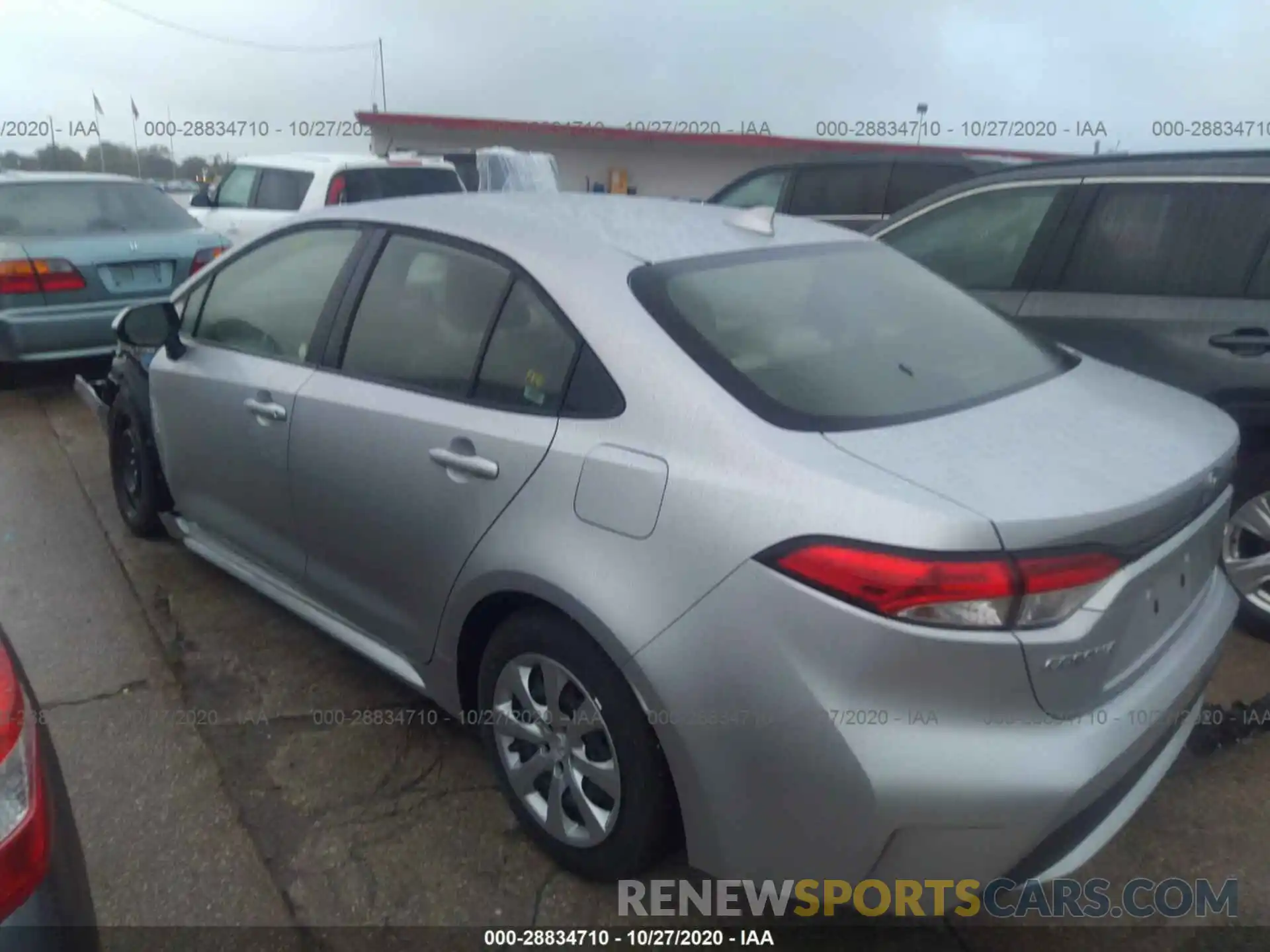 3 Photograph of a damaged car JTDEPRAE6LJ094741 TOYOTA COROLLA 2020