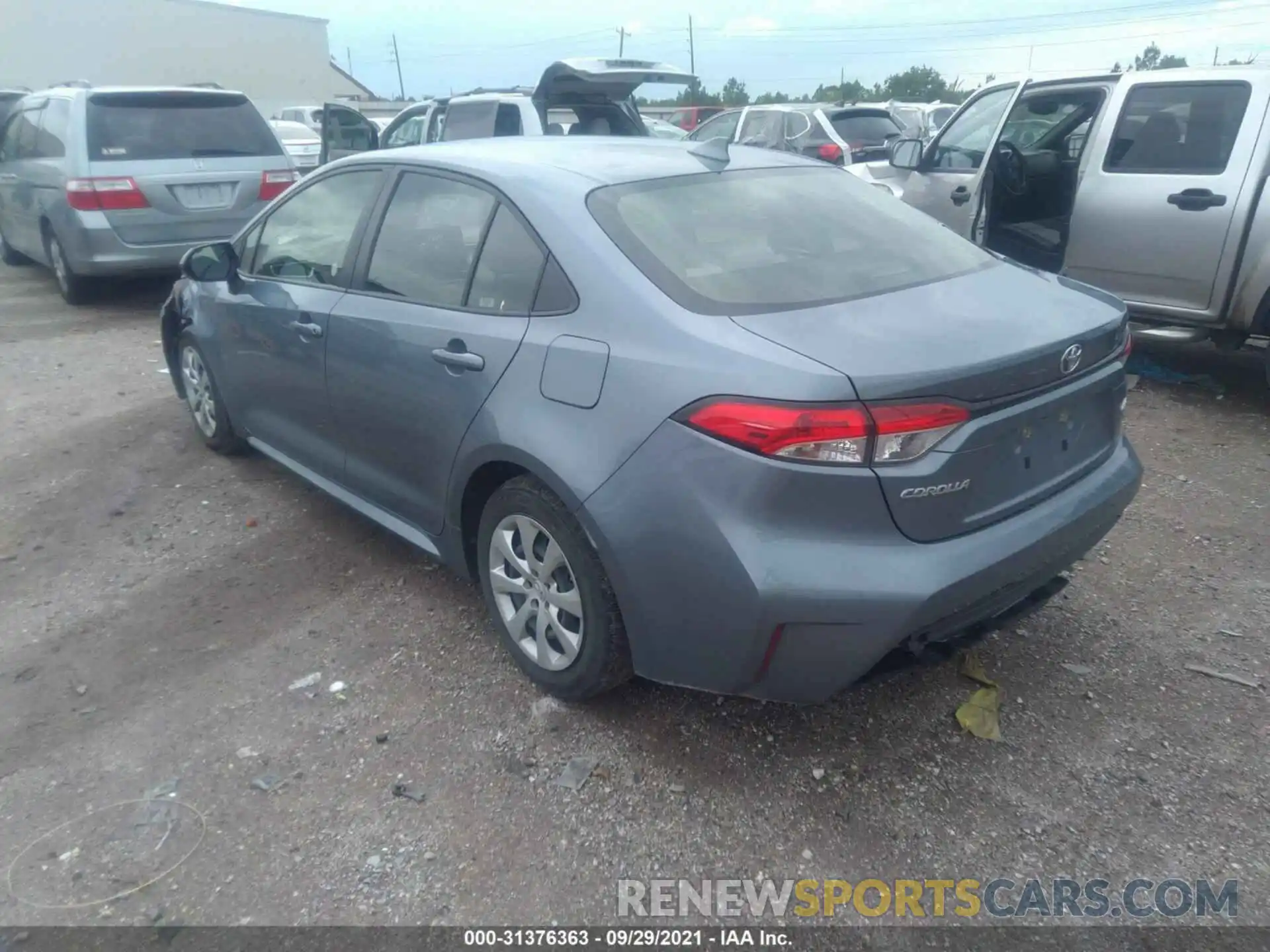 3 Photograph of a damaged car JTDEPRAE6LJ095341 TOYOTA COROLLA 2020