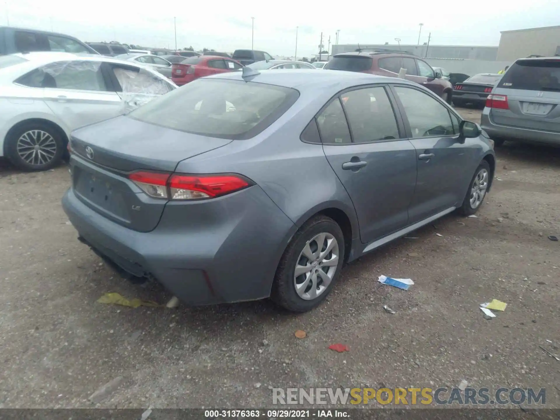 4 Photograph of a damaged car JTDEPRAE6LJ095341 TOYOTA COROLLA 2020