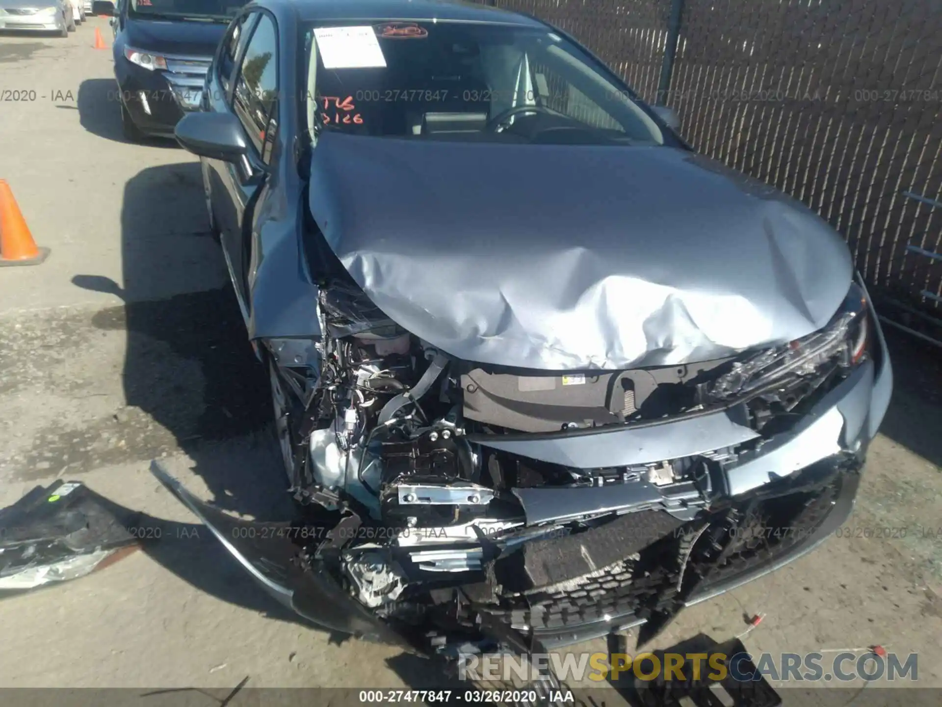 6 Photograph of a damaged car JTDEPRAE6LJ095548 TOYOTA COROLLA 2020